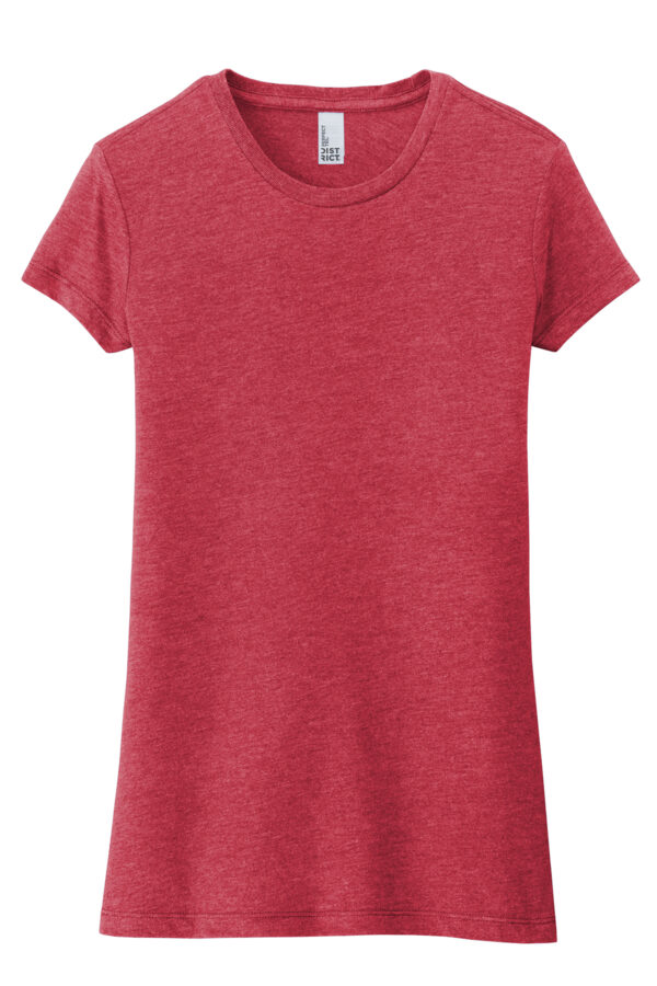 District woman red tee