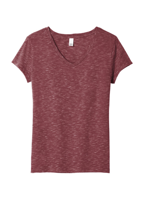 District women v-neck cardinal t-shirt