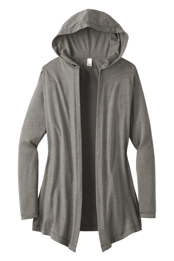 Distric woman hooded grey cardigan