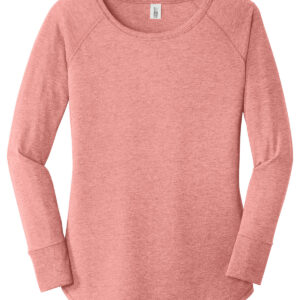 District woman long sleeve blush tunic tee