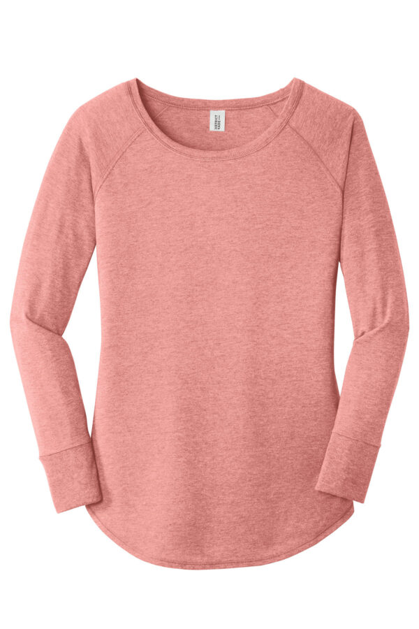 District woman long sleeve blush tunic tee