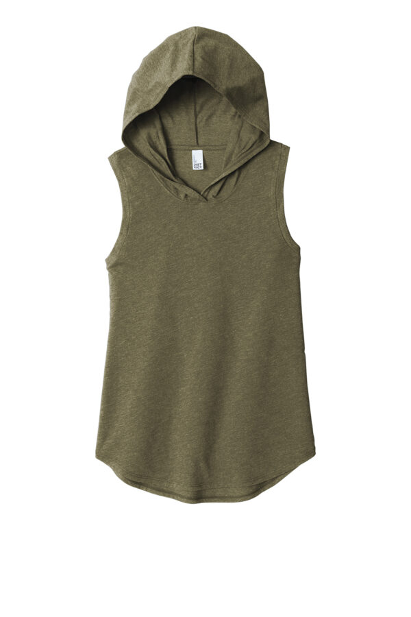 District women sleeveless green hoodie