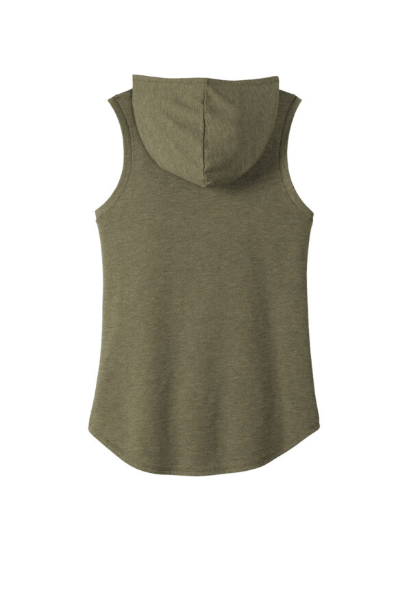 District women sleeveless green hoodie