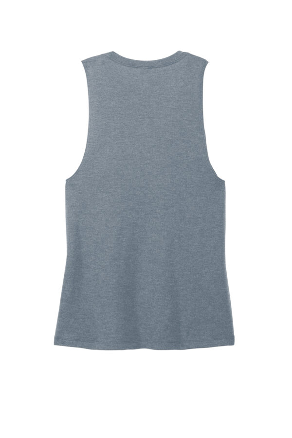 District woman muscle tank blue